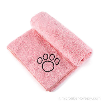 Asciugamani assorbenti in microfibra per animali domestici Asciugamano per cani in microfibra